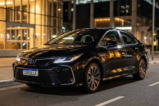Sedan executivo Corolla preto